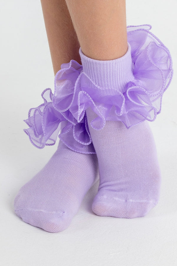 Lilac Frilly Socks.
