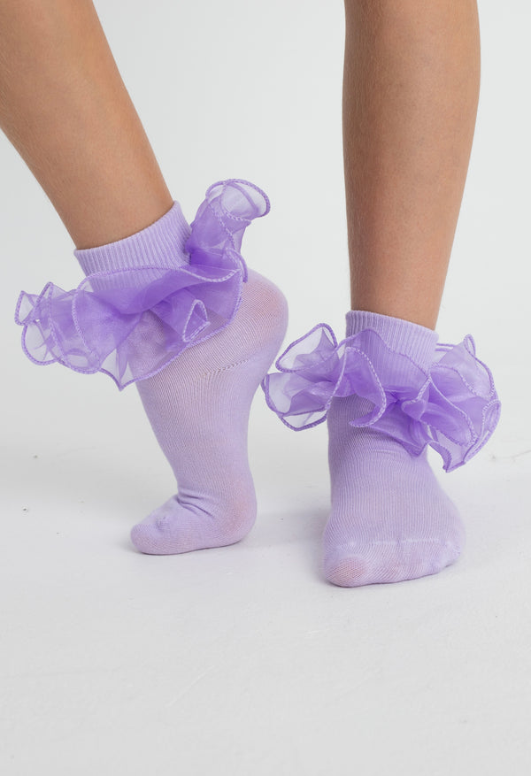 Lilac Frilly Socks.
