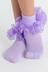 Lilac Frilly Socks.