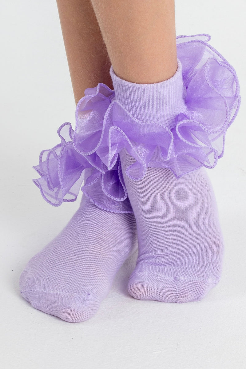 Lilac Frilly Socks.