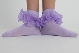 Lilac Frilly Socks.