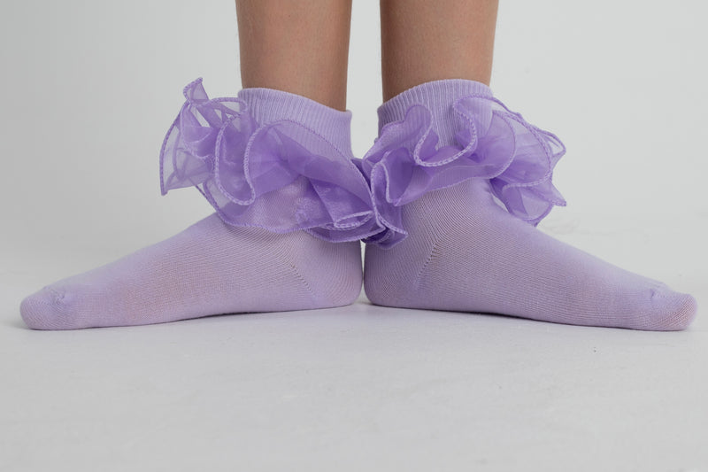 Lilac Frilly Socks.