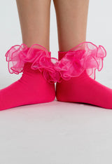 Pink Frilly Socks