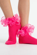 Pink Frilly Socks