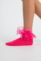 Pink Frilly Socks